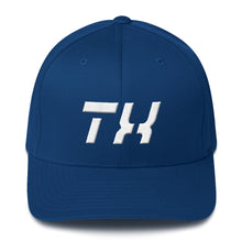 Texas - Structured Twill Cap - White Embroidery - TX - Many Hat Color Options Available