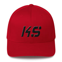 Kansas - Structured Twill Cap - Black Embroidery - KS - Many Hat Color Options Available