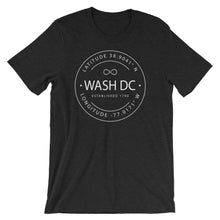 Washington DC - Short-Sleeve Unisex T-Shirt - Latitude & Longitude
