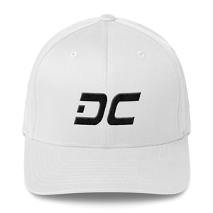Washington DC - Structured Twill Cap - Black Embroidery - DC - Many Hat Color Options Available