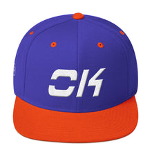 Oklahoma - Flat Brim Hat - White Embroidery - OK - Many Hat Color Options Available