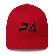 Pennsylvania - Structured Twill Cap - Black Embroidery - PA - Many Hat Color Options Available