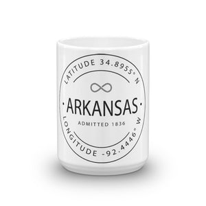 Arkansas - Mug - Latitude & Longitude