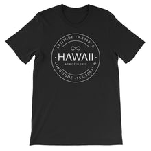 Hawaii - Short-Sleeve Unisex T-Shirt - Latitude & Longitude