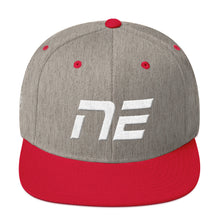 Nebraska - Flat Brim Hat - White Embroidery - NE - Many Hat Color Options Available