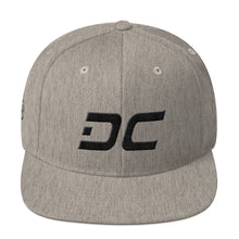 Washington DC - Flat Brim Hat - Black Embroidery - DC - Many Hat Color Options Available