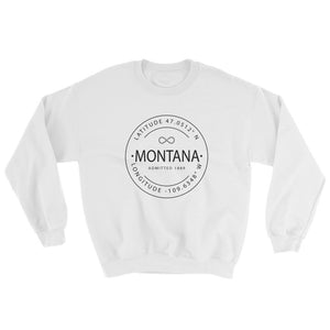 Montana - Crewneck Sweatshirt - Latitude & Longitude