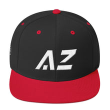 Arizona - Flat Brim Hat - White Embroidery - AZ - Many Hat Color Options Available