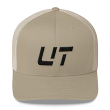Utah - Mesh Back Trucker Cap - Black Embroidery - UT - Many Hat Color Options Available