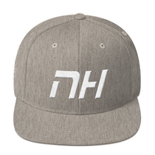 New Hampshire - Flat Brim Hat - White Embroidery - NH - Many Hat Color Options Available