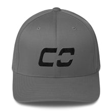 Colorado - Structured Twill Cap - Black Embroidery - CO - Many Hat Color Options Available