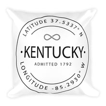 Kentucky - Throw Pillow - Latitude & Longitude