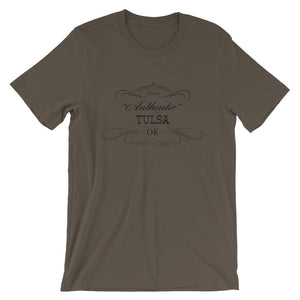 Oklahoma - Tulsa OK - Short-Sleeve Unisex T-Shirt - "Authentic"