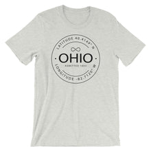 Ohio - Short-Sleeve Unisex T-Shirt - Latitude & Longitude