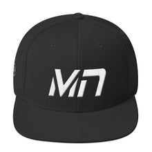 Minnesota - Flat Brim Hat - White Embroidery - MN - Many Hat Color Options Available