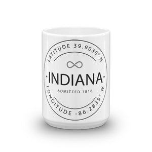 Indiana - Mug - Latitude & Longitude