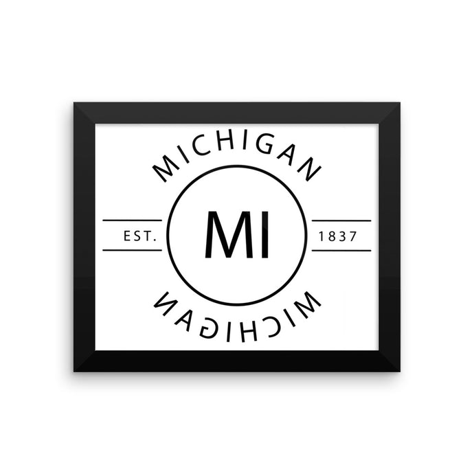 Michigan - Framed Print - Reflections