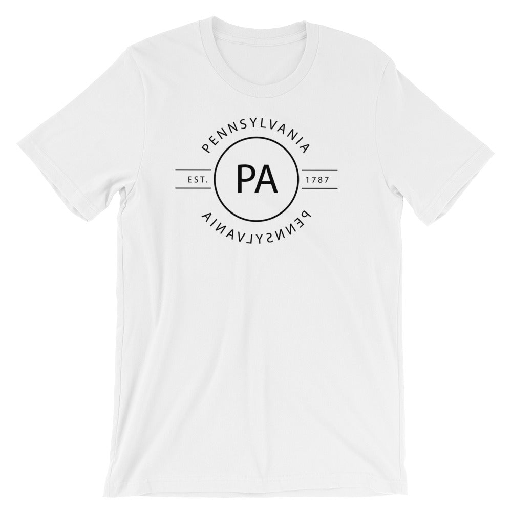 Pennsylvania - Short-Sleeve Unisex T-Shirt - Reflections