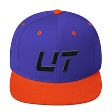 Utah - Flat Brim Hat - Black Embroidery - UT - Many Hat Color Options Available