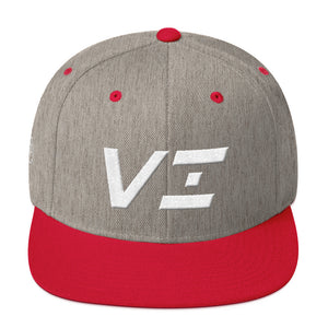Virgin Islands - Flat Brim Hat - White Embroidery - VI - Many Hat Color Options Available