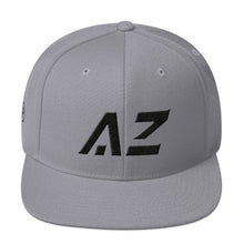 Arizona - Flat Brim Hat - Black Embroidery - AZ - Many Hat Color Options Available