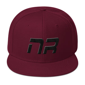 Native Realm - Flat Brim Hat - Black Embroidery - NR - Many Hat Color Options Available