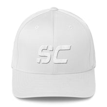 South Carolina - Structured Twill Cap - White Embroidery - SC - Many Hat Color Options Available