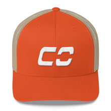 Colorado - Mesh Back Trucker Cap - White Embroidery - CO - Many Hat Color Options Available