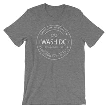 Washington DC - Short-Sleeve Unisex T-Shirt - Latitude & Longitude