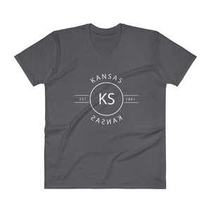 Kansas - V-Neck T-Shirt - Reflections