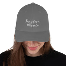 Margo's Collection - Pray for a Miracle - Structured Twill Cap - 2 Sizes - Embroidered Front and Back (#WUM)