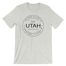 Utah - Short-Sleeve Unisex T-Shirt - Latitude & Longitude
