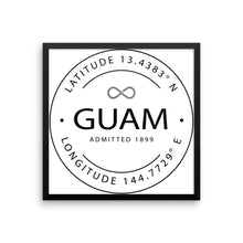 Guam - Framed Print - Latitude & Longitude