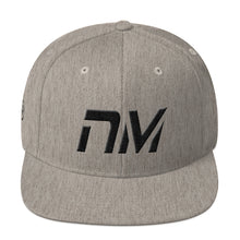 New Mexico - Flat Brim Hat - Black Embroidery - NM - Many Hat Color Options Available