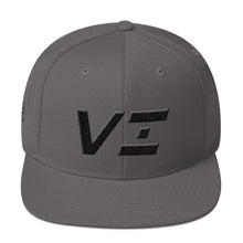 Virgin Islands - Flat Brim Hat - Black Embroidery - VI - Many Hat Color Options Available
