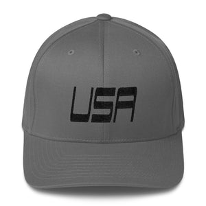 USA Designs - Embroidered Structured Twill Cap - USA