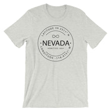Nevada - Short-Sleeve Unisex T-Shirt - Latitude & Longitude