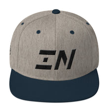 Indiana - Flat Brim Hat - Black Embroidery - IN - Many Hat Color Options Available
