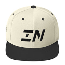 Indiana - Flat Brim Hat - Black Embroidery - IN - Many Hat Color Options Available