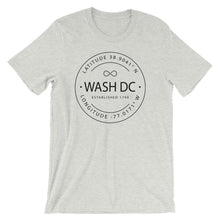 Washington DC - Short-Sleeve Unisex T-Shirt - Latitude & Longitude