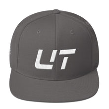 Utah - Flat Brim Hat - White Embroidery - UT - Many Hat Color Options Available