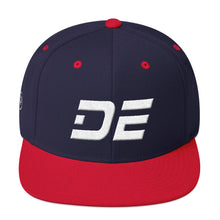 Delaware - Flat Brim Hat - White Embroidery - DE - Many Hat Color Options Available