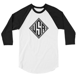 USA Designs - 3/4 Sleeve Raglan Shirt - Diamond