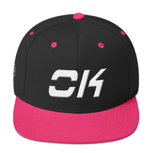 Oklahoma - Flat Brim Hat - White Embroidery - OK - Many Hat Color Options Available