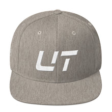 Utah - Flat Brim Hat - White Embroidery - UT - Many Hat Color Options Available