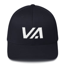 Virginia - Structured Twill Cap - White Embroidery - VA - Many Hat Color Options Available