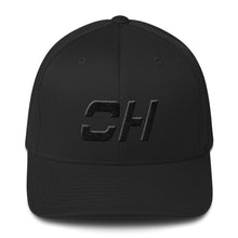 Ohio - Structured Twill Cap - Black Embroidery - OH - Many Hat Color Options Available