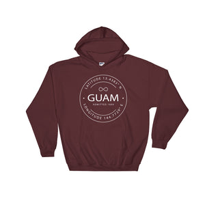Guam - Hooded Sweatshirt - Latitude & Longitude