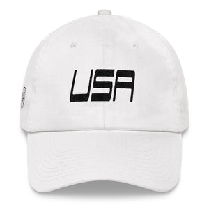 USA Designs - Embroidered Low Profile Cotton Hat - USA