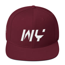 Wyoming - Flat Brim Hat - White Embroidery - WY - Many Hat Color Options Available